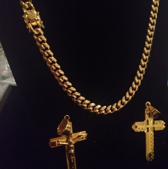 Other - Cuban Chain, plated gold 14k, Stainless Steel
